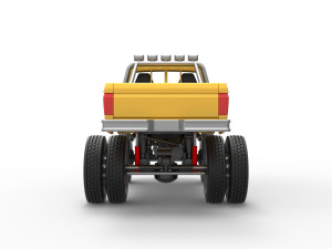 Monster Truck with semi truck wheels Scale 1 to 25 3Dプリントモデル