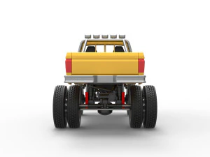 Monster Truck with semi truck wheels Scale 1 to 25 3D Print Model