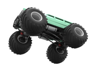 Vintage Monster Truck Scale 1 to 25 Model Cetak 3D