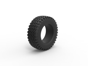 Offroad tire 130 Scale 1 to 25 3D 打印模型