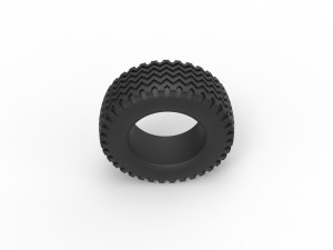 Offroad tire 130 Scale 1 to 25 3D 打印模型