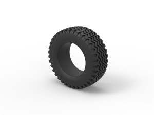 Offroad tire 130 Scale 1 to 25 3D 打印模型