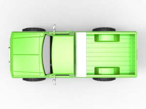 Wheel Standing Mega Truck Scale 1 to 25 3D Print Model