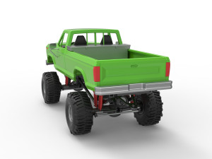Wheel Standing Mega Truck Scale 1 to 25 3D Print Model
