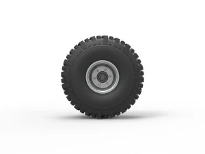 Wheel from Wheel Standing Mega Truck Scale 1 to 25 3D Print Model