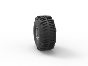 Wheel from Wheel Standing Mega Truck Scale 1 to 25 3D Принт Модель
