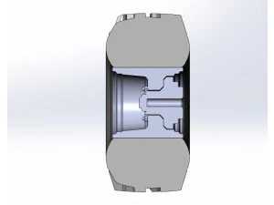 Wheel from Wheel Standing Mega Truck Scale 1 to 25 3D Print Model
