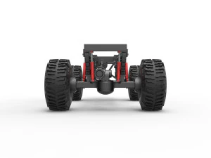 Chassis of Wheel Standing Mega Truck Scale 1 to 25 3D Print Model