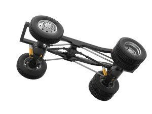 Chassis of Monster Truck with semi truck wheels Scale 1 to 25 3D Print Model