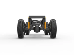 Chassis of Monster Truck with semi truck wheels Scale 1 to 25 3D Print Model