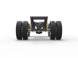 Chassis of Monster Truck with semi truck wheels Scale 1 to 25 3D Print Model