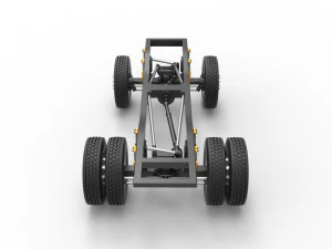 Chassis of Monster Truck with semi truck wheels Scale 1 to 25 3D Print Model