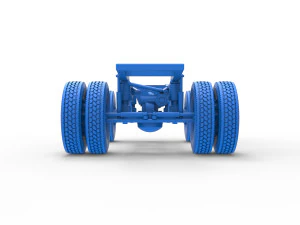 Chassis of Monster Truck with semi truck wheels Scale 1 to 25 3D Print Model