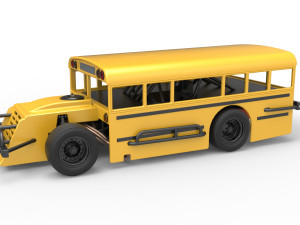 Outlaw Figure 8 Modified stock car as School bus Scale 1 to 25 3D Принт Модель