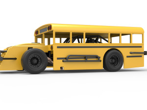 Outlaw Figure 8 Modified stock car as School bus Scale 1 to 25 3D-printmodel