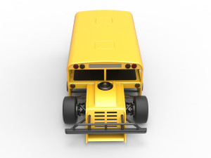 Outlaw Figure 8 Modified stock car as School bus Scale 1 to 25 3D-printmodel