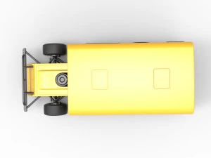 Outlaw Figure 8 Modified stock car as School bus Scale 1 to 25 3D Print Model