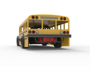 Outlaw Figure 8 Modified stock car as School bus Scale 1 to 25 3D-printmodel