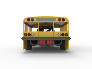 Outlaw Figure 8 Modified stock car as School bus Scale 1 to 25 3D-printmodel