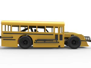 Outlaw Figure 8 Modified stock car as School bus Scale 1 to 25 3D Print Model