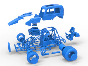 Super rod Scale 1 to 25 3D Print Model