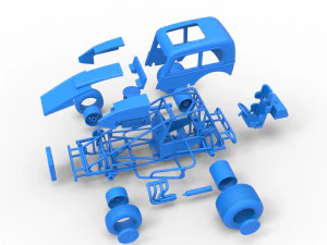 Super rod Scale 1 to 25 3D Print Model