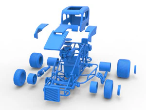 Super rod Scale 1 to 25 3D Print Model