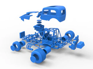 Super rod Scale 1 to 25 3D Print Model