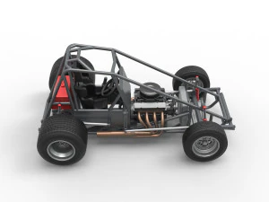 Super rod Base Scale 1 to 25 3D Print Model