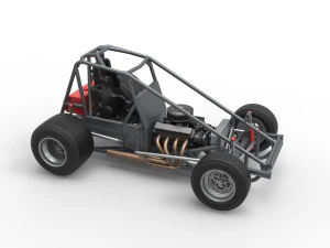 Super rod Base Scale 1 to 25 3D Print Model