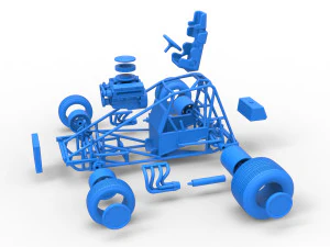 Super rod Base Scale 1 to 25 3D Print Model