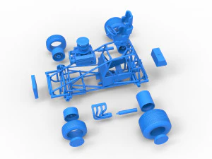 Super rod Base Scale 1 to 25 3D Print Model