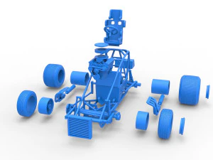 Super rod Base Scale 1 to 25 3D Print Model