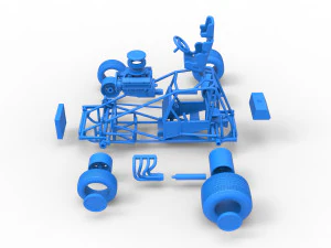 Super rod Base Scale 1 to 25 3D Print Model