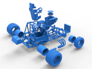 Super rod Base Scale 1 to 25 3D Print Model