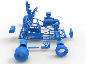 Super rod Base Scale 1 to 25 3D Print Model