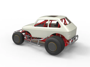 Super rod Version 2 Scale 1 to 25 3D Print Model
