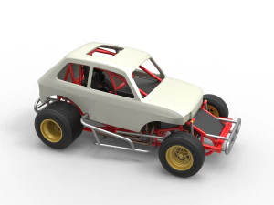 Super rod Version 2 Scale 1 to 25 3D Print Model