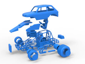 Super rod Version 2 Scale 1 to 25 3D Print Model
