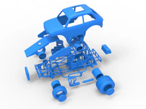 Super rod Version 2 Scale 1 to 25 3D Print Model