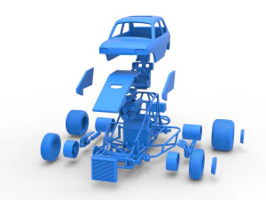 Super rod Version 2 Scale 1 to 25 3D Print Model