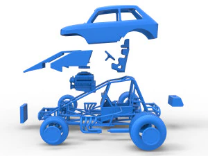 Super rod Version 2 Scale 1 to 25 3D Print Model