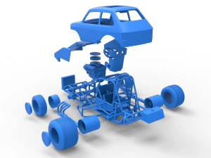 Super rod Version 2 Scale 1 to 25 3D Print Model
