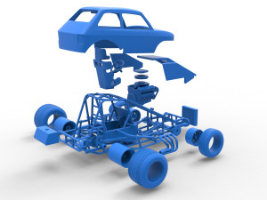 Super rod Version 2 Scale 1 to 25 3D Принт Модель
