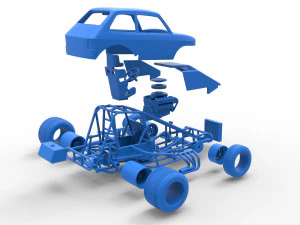 Super rod Version 2 Scale 1 to 25 3D Print Model