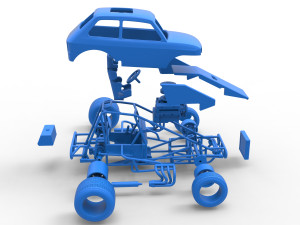 Super rod Version 2 Scale 1 to 25 3D Принт Модель