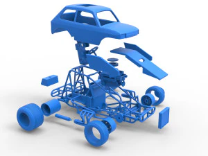 Super rod Version 2 Scale 1 to 25 3D Print Model