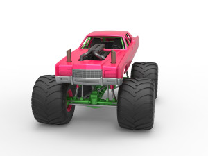 Monster Truck Concept Scale 1 to 25 Modello di stampa 3D