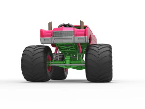 Monster Truck Concept Scale 1 to 25 3D Print Model