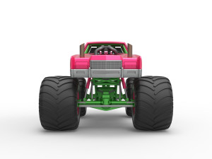 Monster Truck Concept Scale 1 to 25 Modello di stampa 3D
